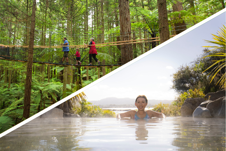 Rotorua Highlights including Redwoods Treewalk & Polynesian Spa Small Group Tour from Auckland - Photo 1 of 13
